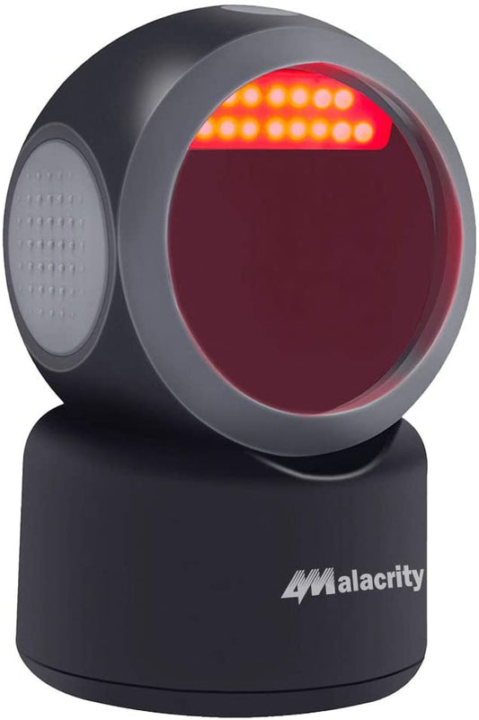 Escáner de código de barras de escritorio Alacrity 2D 1D QR, lector de código de barras con cable USB manos libres omnidireccional 3300DW