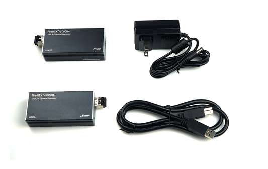 2-Port USB 3.0/2.0/1.1 Optical Fiber Repeater, FireNEX™-5000H+