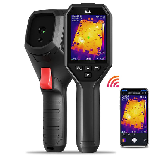 HIKMICRO B1L 160 x 120 Cámara de imagen térmica de resolución IR WiFi 25 Hz LCD de 3.2" pantalla de 19,200p infrarrojo alarma
