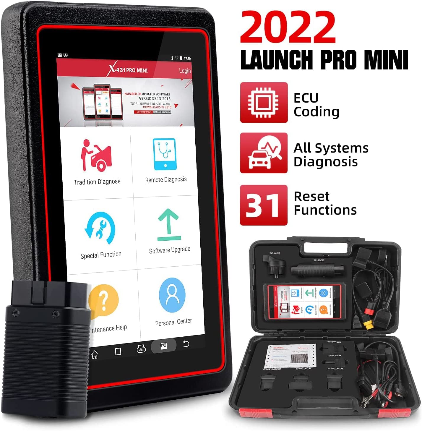 Herramienta de diagnóstico profesional de X-431 Launch X431 Pro Mini 2022 con WiFi/Bluetooth, códigos, diagnósticos LEPUSHPDJ3427