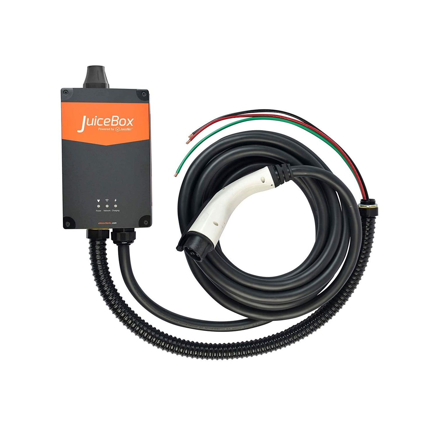 JuiceBox Pro 75A Cargador de vehículo eléctrico enchufable con WiFi cable 24 pies INPR_GU_40A20FT_WIFI