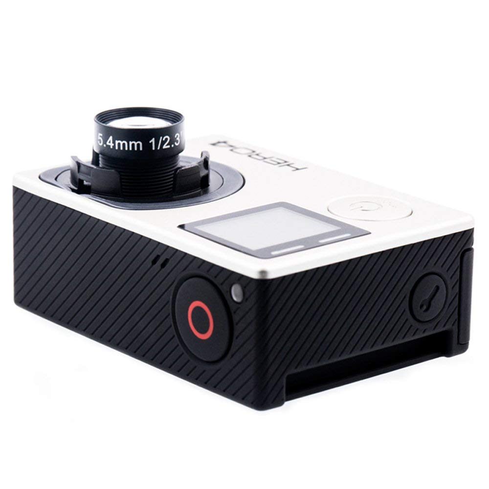 Lente GoPro Hero 4 cámara negra modificada con 5.4mm 60 grados lente NDVI HFOV plana 10MP-ideal para la industria agrícola montado en drones