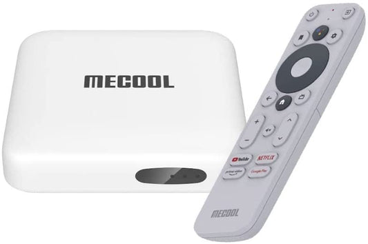 MECOOL KM2 Android TV Netflix 4K con Google Assistant Construido en 4K HDR Streaming Media Player Certificado por Google