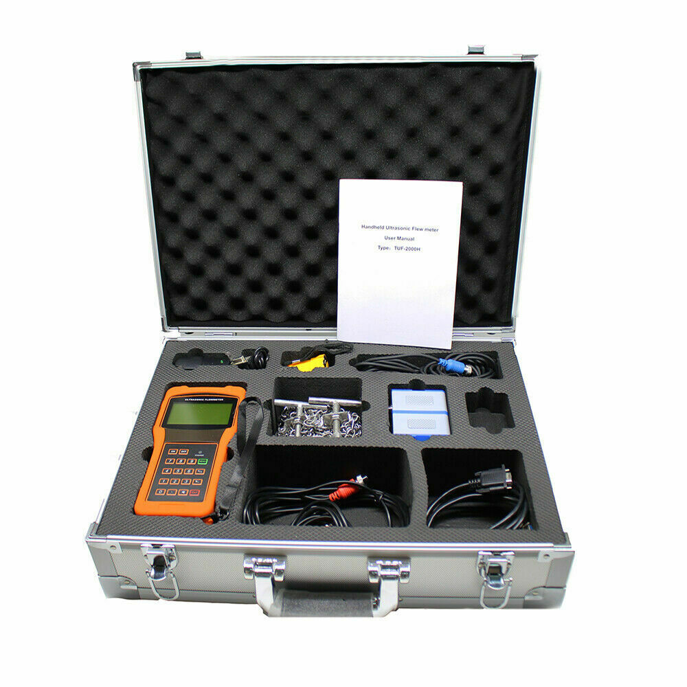 Medidor de flujo ultrasónico digital portátil TUF-2000H + Standard sensor