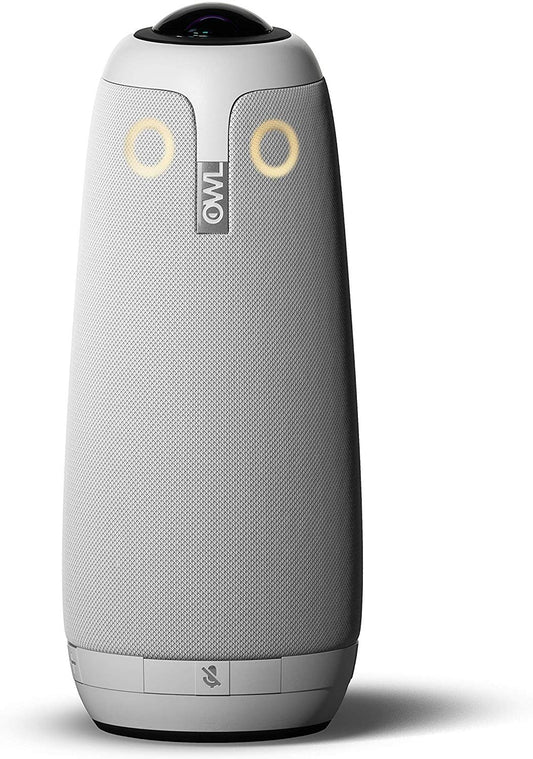 Meeting Owl Pro Cámara de videoconferencia inteligente de 360° 1080p micrófono y altavoz enfoque automático del altavoz y reuniones inteligentes habilitada MTW200-1000