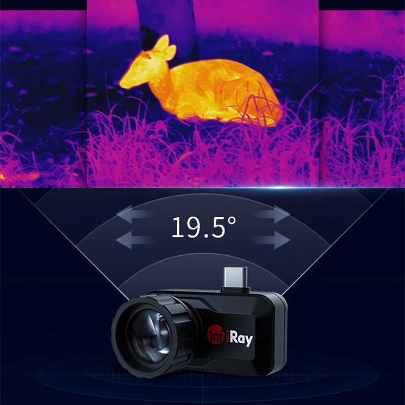 Night Vision Monocular Xinfrared T3 Thermal Imaging Telescope for Hunting Rescue Android Phone Type C