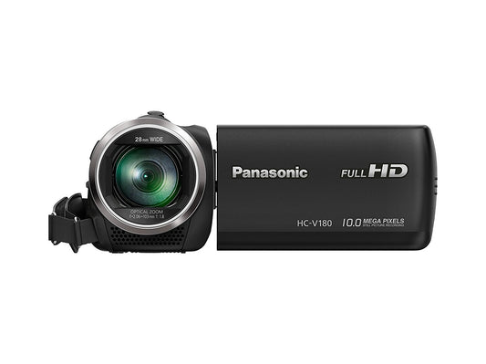Panasonic HC-V180K Videocámara Full HD con zoom óptico estabilizado 50x