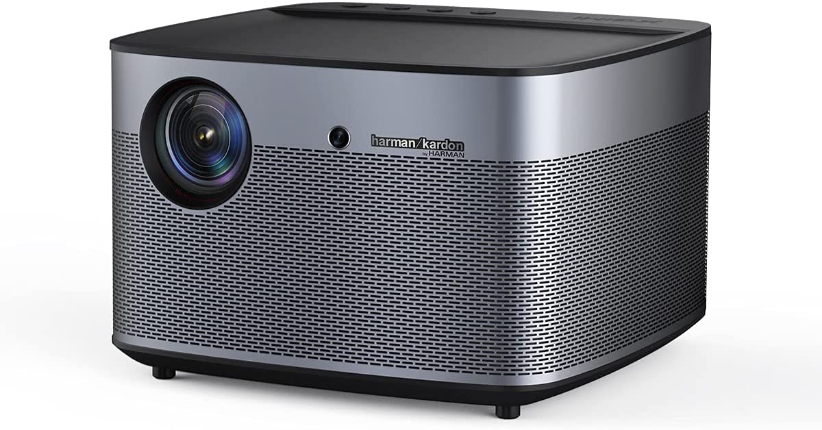 Proyector inteligente Xgimi H2 4K UHD | 1350 ANSI | Barra de sonido Harman Kardon incorporada, sistema Android inteligente