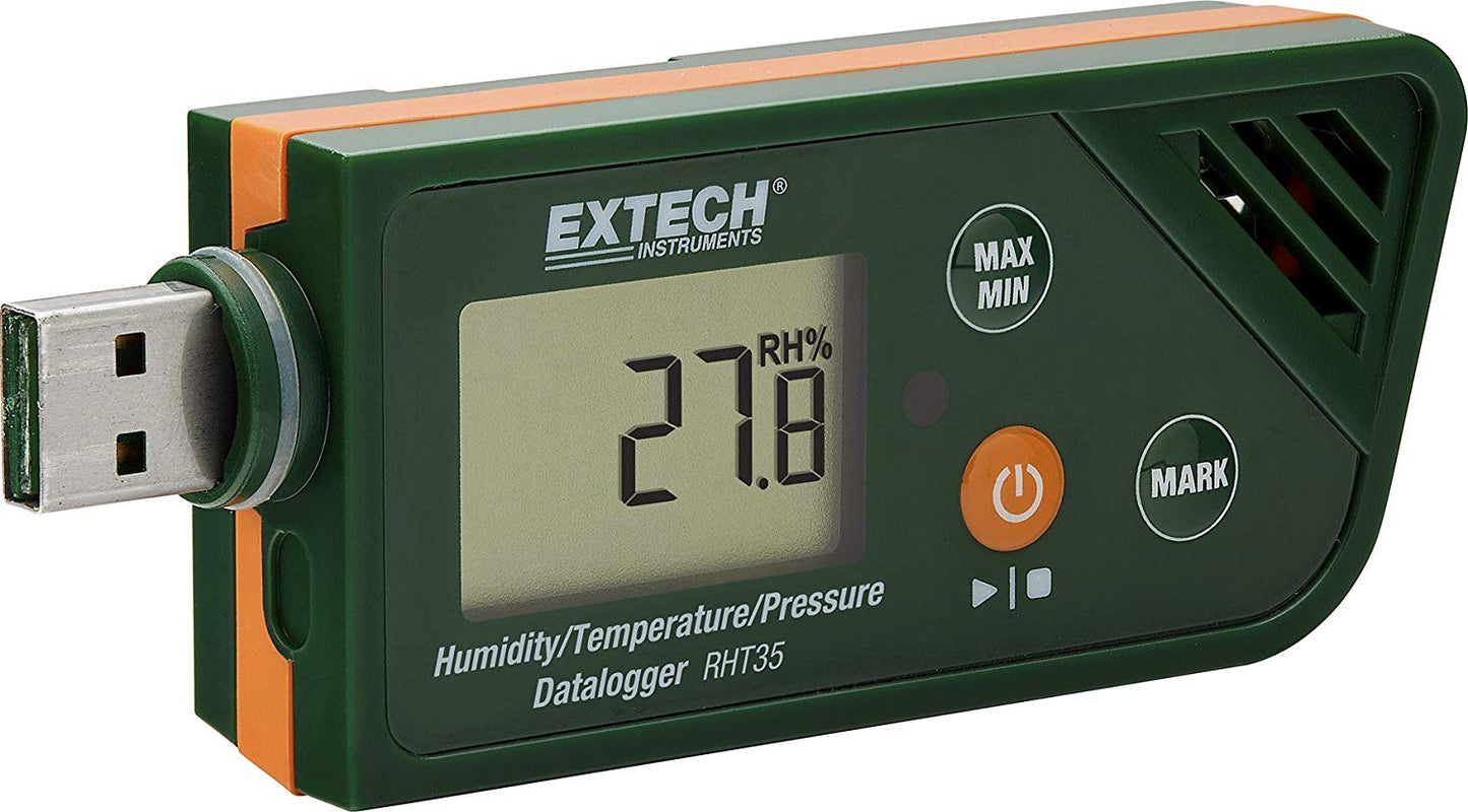 Registrador de datos de humedad, temperatura y presión USB Extech RHT35 SENSOR CAPACITIVO