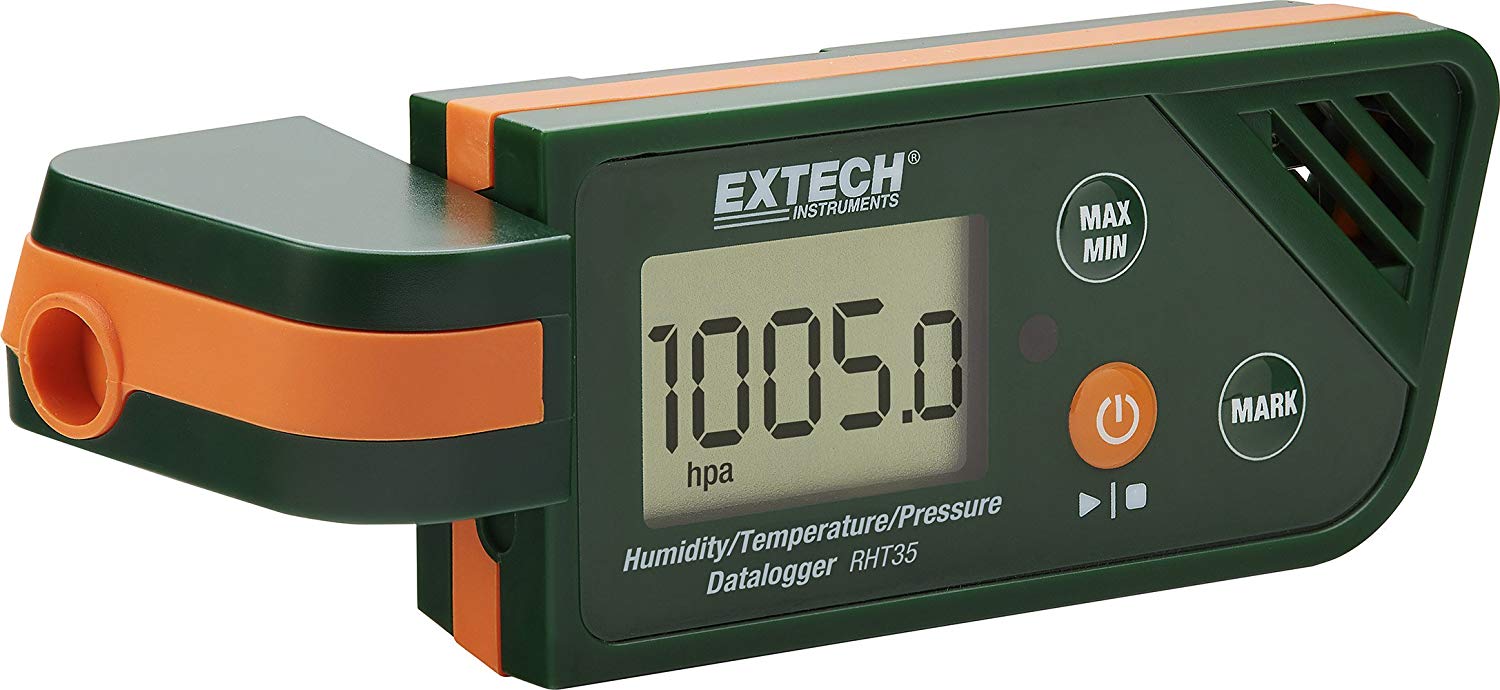 Extech Rht35 Registrador de datos de humedad, temperatura y presión USB Extech RHT3 ...