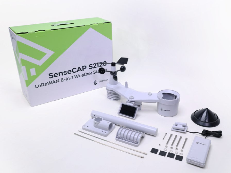Sensor meteorológico LoRaWAN 8 en 1 SenseCAP S2120