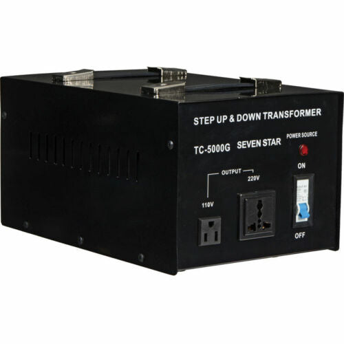 Seven Star TC-5000 110/120/220/240-Volt Step Down up convertidor de voltaje 5000W