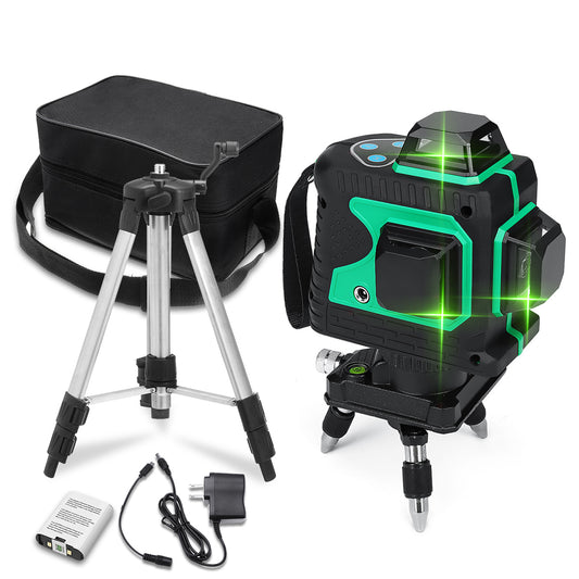 3D Green Auto Laser Level 12 Lines 360° Horizontal & Vertical Cross Build Tool Measuring Tools