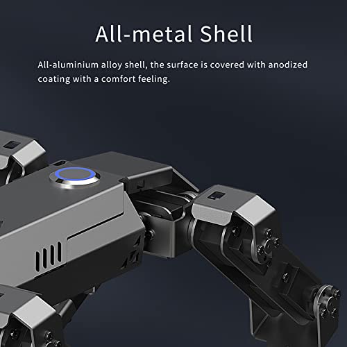 ELECFREAKS - Kit robótico para perro Xgo, 12 juntas móviles programables de metal completo de robot biónico STEM para hardware de código abierto (sin micro:bit)