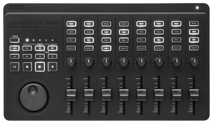 VOX - Superficie de control MIDI Korg NanoKonstBluetooth/USB con 8 atenuadores e interruptores retroiluminados