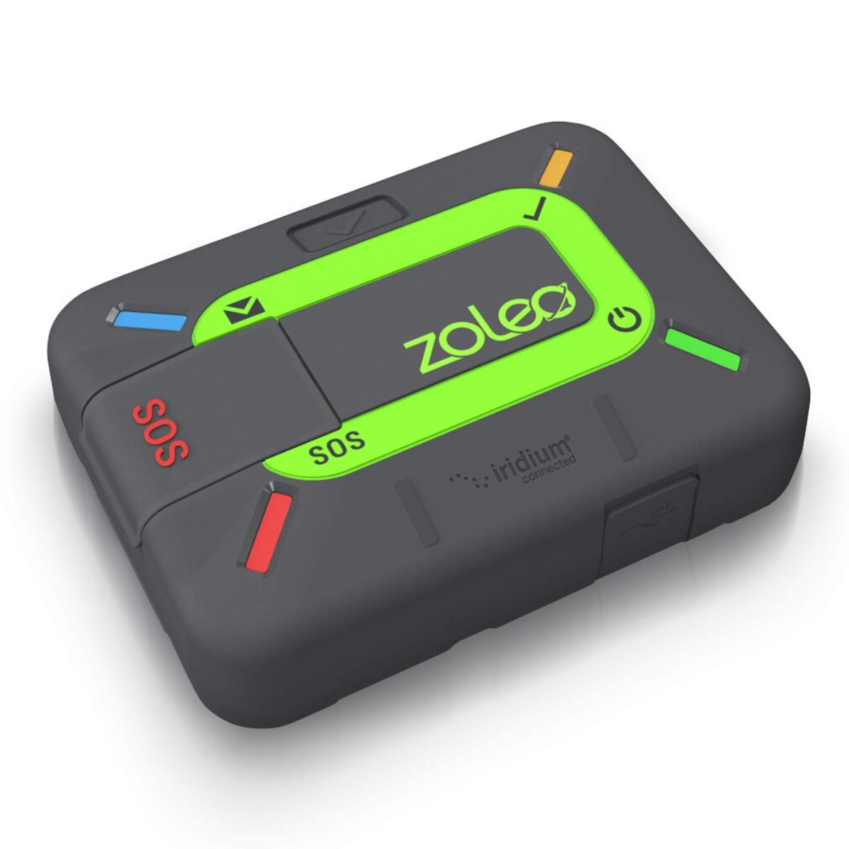 ZOLEO Comunicador satelital – Mensajero de texto SMS global bidireccional y correo electrónico, alerta SOS de emergencia, registro y ubicación GPS – Accesorio para teléfono inteligente Android iOS ZL1000