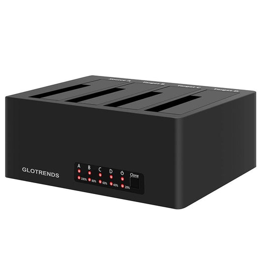 Duplicadora de disco duro Base eSATA bahía USB 3.0 + eSATA Unidad de acoplamiento de disco duro con función de duplicación clonador para disco duro