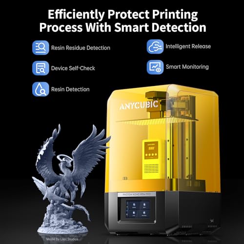 ANYCUBIC Photon overol M5s Pro, impresora 3D de resina de 14 K con visualización LCD HD de 10.1 pulgadas, sin nivelación, impresión de alta velocidad