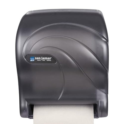 Despachador de papel absorbente San Jamar T8090TBK Tear-N-Dry Essence Oceans manos libres, color negro perla