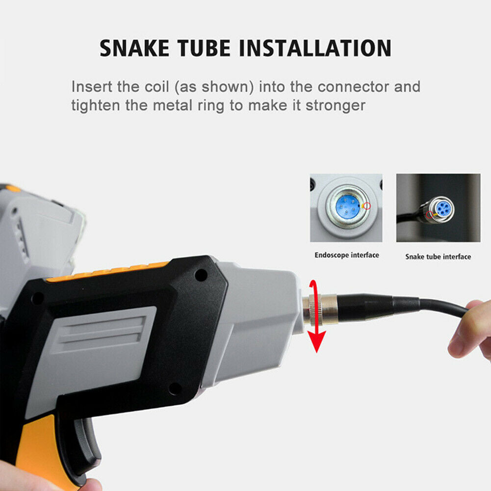 6LED 1080P HD Rechargeable Digital Inspection Endoscope Camera 4.3" LCD Display