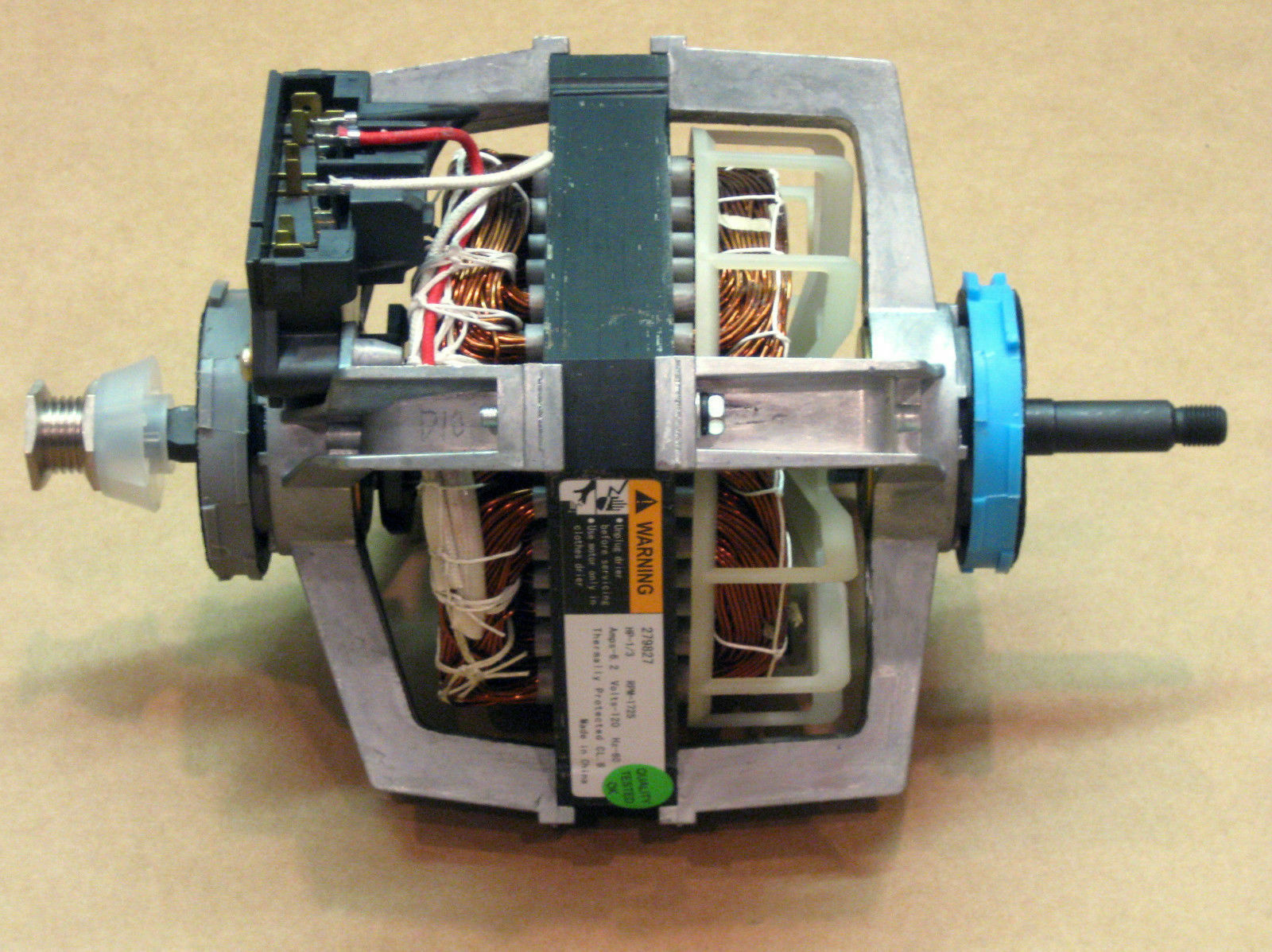 WP279827 Dryer Motor for Whirlpool Roper Kenmore 3395652 PS334304 AP3094245