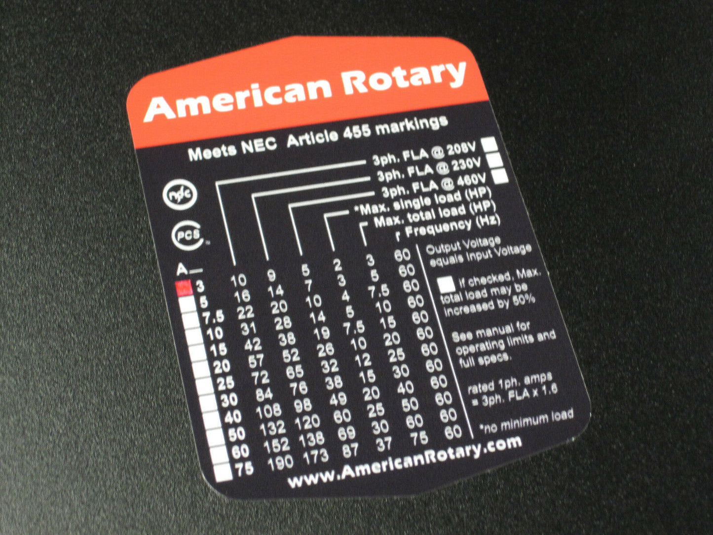 Rotary Phase Converter AD20 - 20 HP Digital Controls Heavy Duty CNC Made in USA CONVERTIDOR DE FASES ROTTORIO