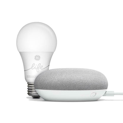 Google Home Mini Smart Light Bulb Starter Kit - Chalk