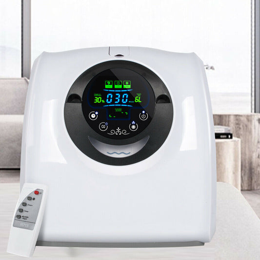 1-6L/min Adjustable Oxy-Bar-Generator O2-Concentraor Machine Humidifiers 110V