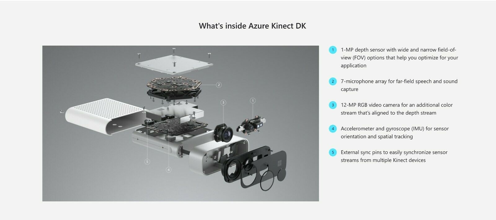 Microsoft Azure DK Kinect V4 Mocap VR AR Camera Motion Capture Depth Sensor