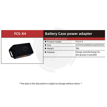 FCS Military BB-2590 Recargable Li-ion Battery Case 16×3500 mAh Capacity