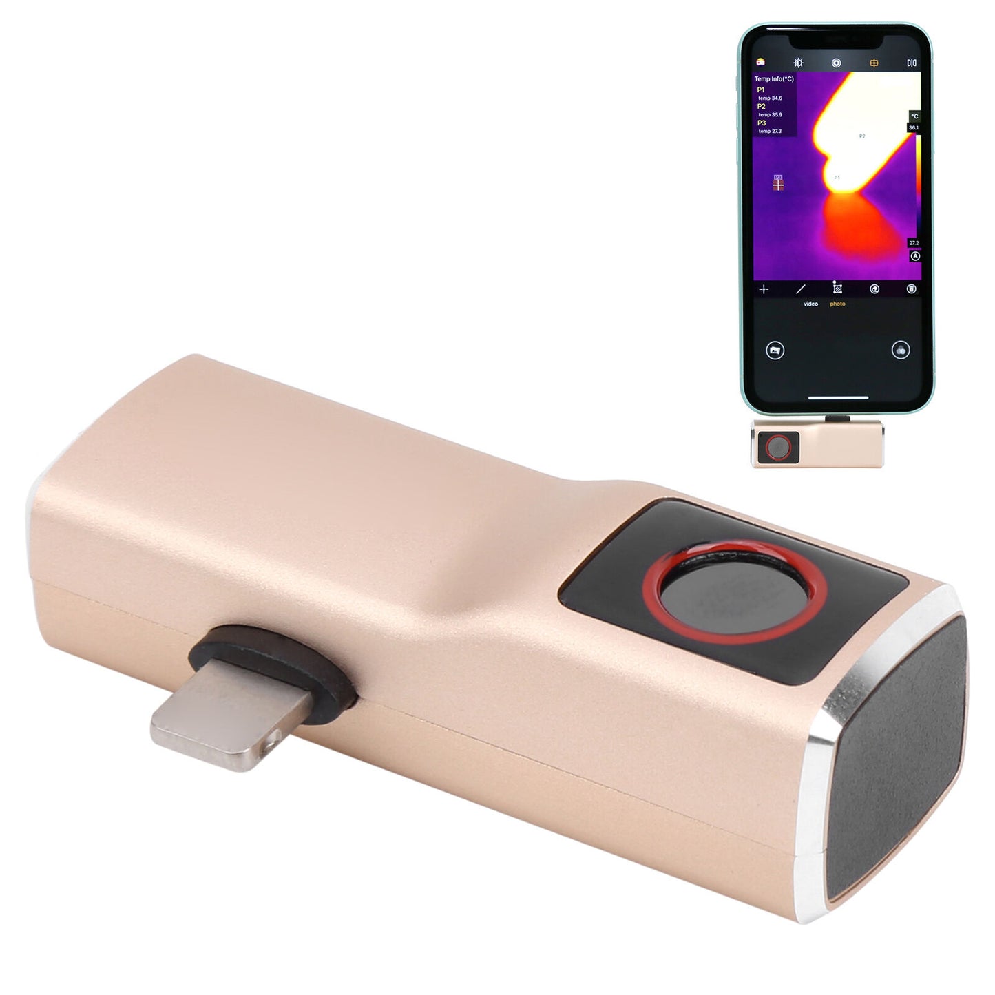 Smart Phone Infrared Thermal Imager IR Thermal Imaging Camera for iPhoneiOS New