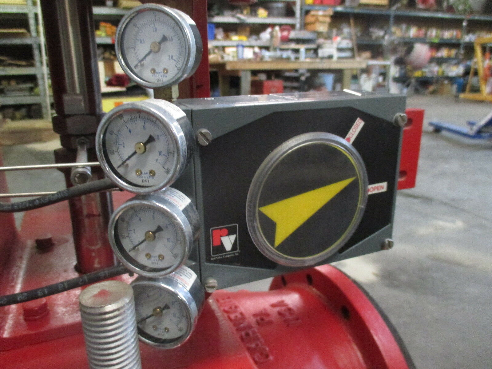 NEW Red Valve 5200 Series Control Pinch Valve 10" 10x6 D1 Pneumatic Positioner