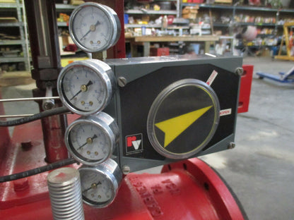 NEW Red Valve 5200 Series Control Pinch Valve 10" 10x6 D1 Pneumatic Positioner