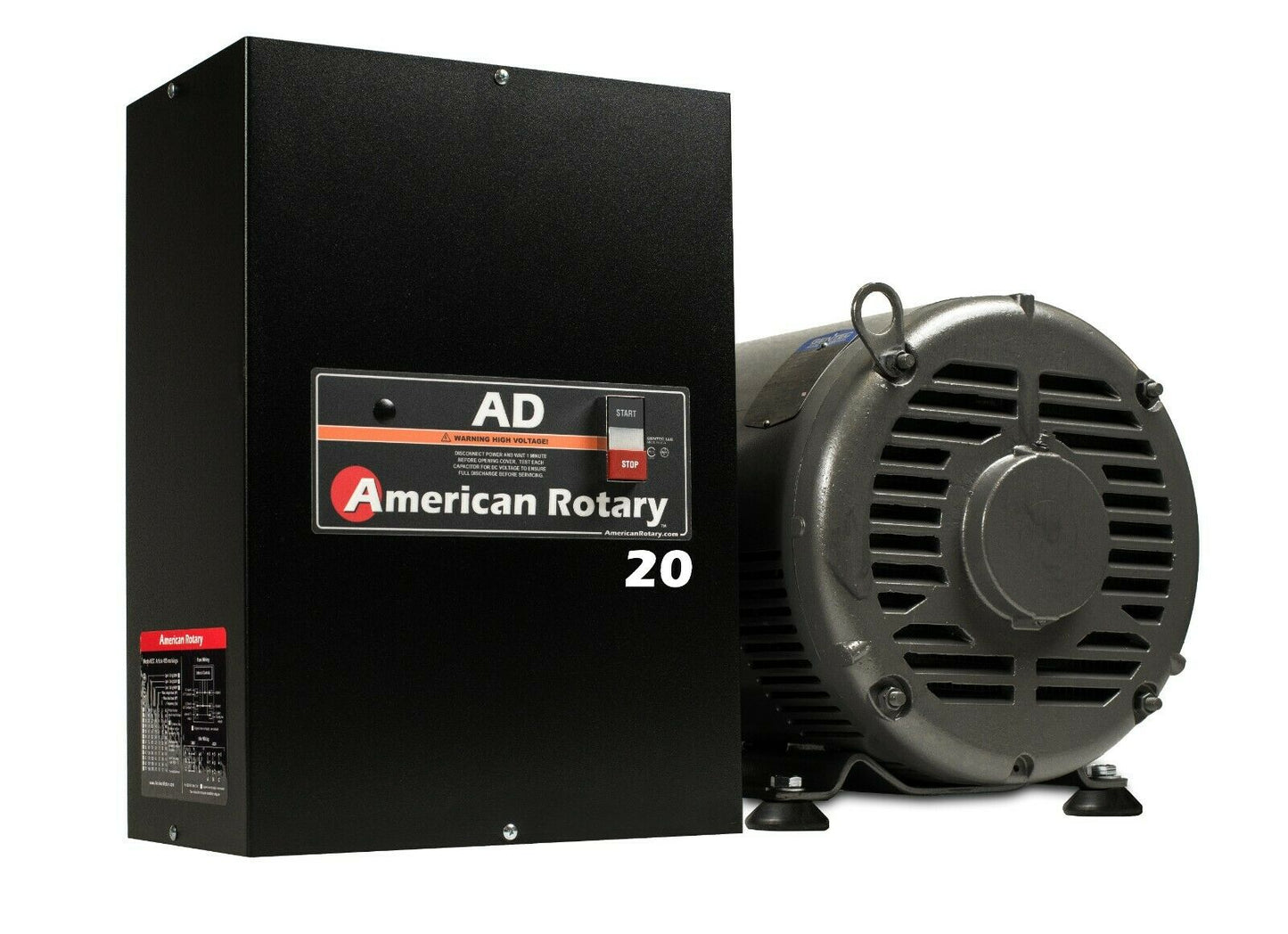 Rotary Phase Converter AD20 - 20 HP Digital Controls Heavy Duty CNC Made in USA CONVERTIDOR DE FASES ROTTORIO