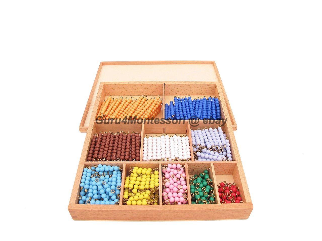 NEW Montessori Sensorial Material - Bead Decanomial (Multiplication Bead Bar Lay