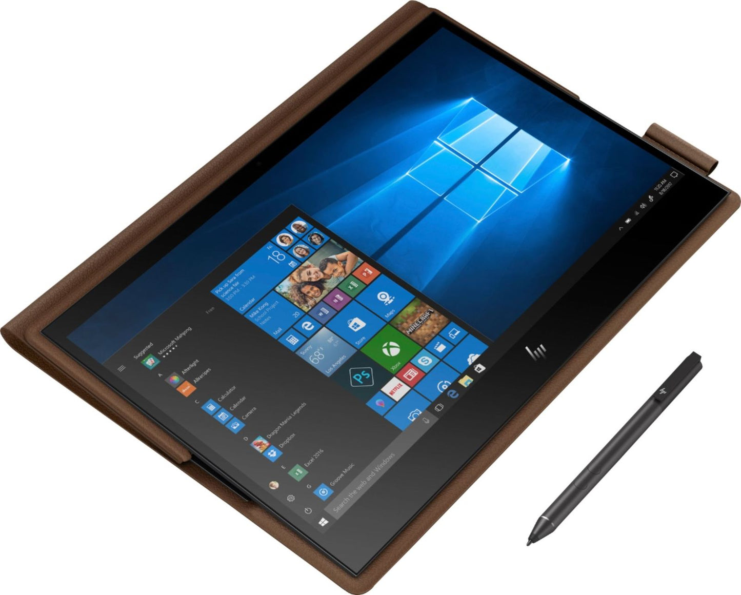 HP - Spectre Folio Leather 2-in-1 13.3" Touch-Screen Laptop - Intel Core i7 -...