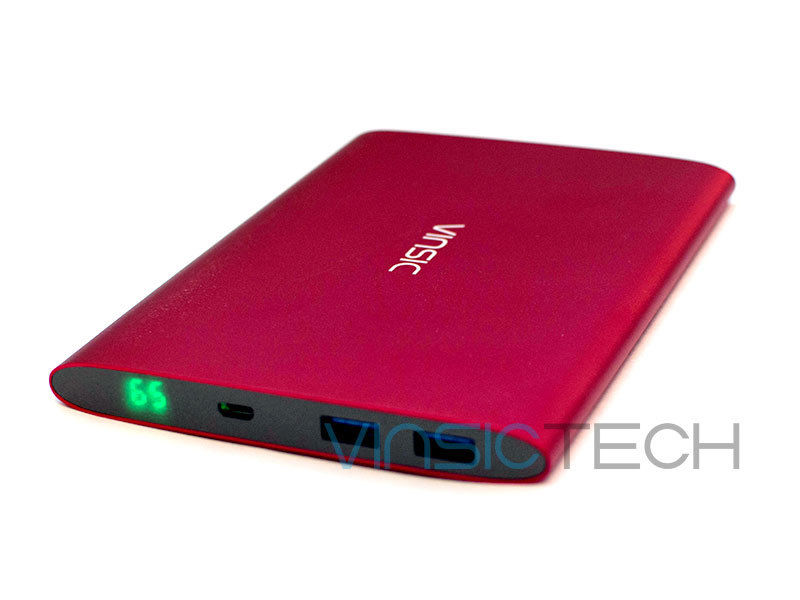 Cargador portátil externo ultra delgado de la batería del USB de la batería de Vinsic 20000mAh Power Bank
