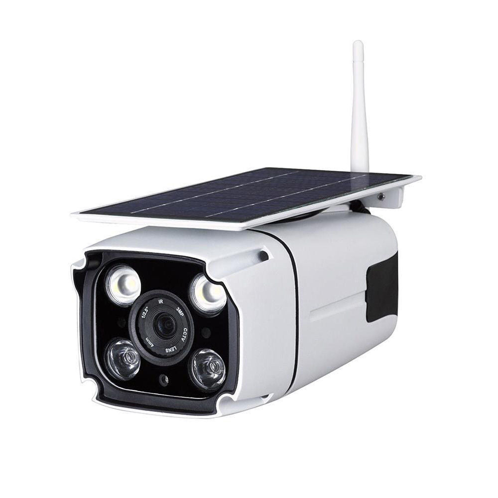 Solar Battery Power IP Camera Camcorder Wireless WiFi HD Outdoor CCTV IR For IOS