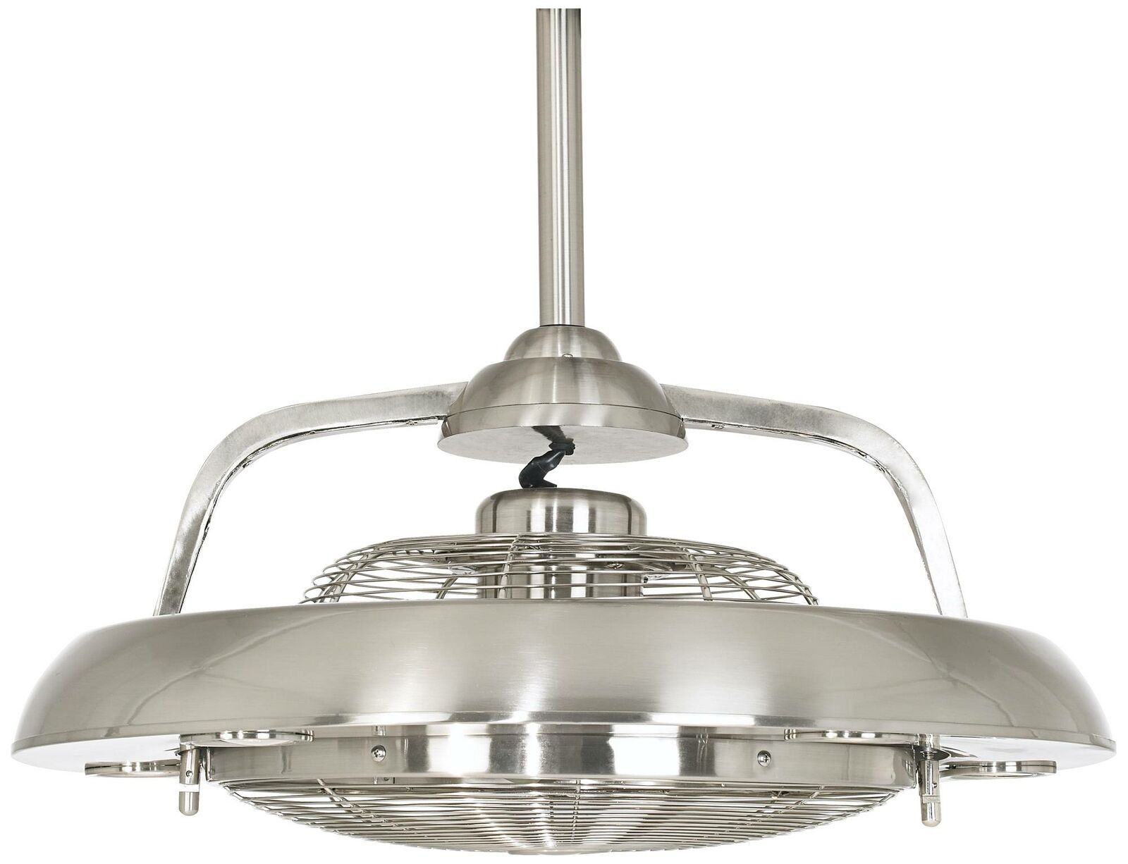 24" Segue Possini LED Brushed Nickel Ceiling Fan