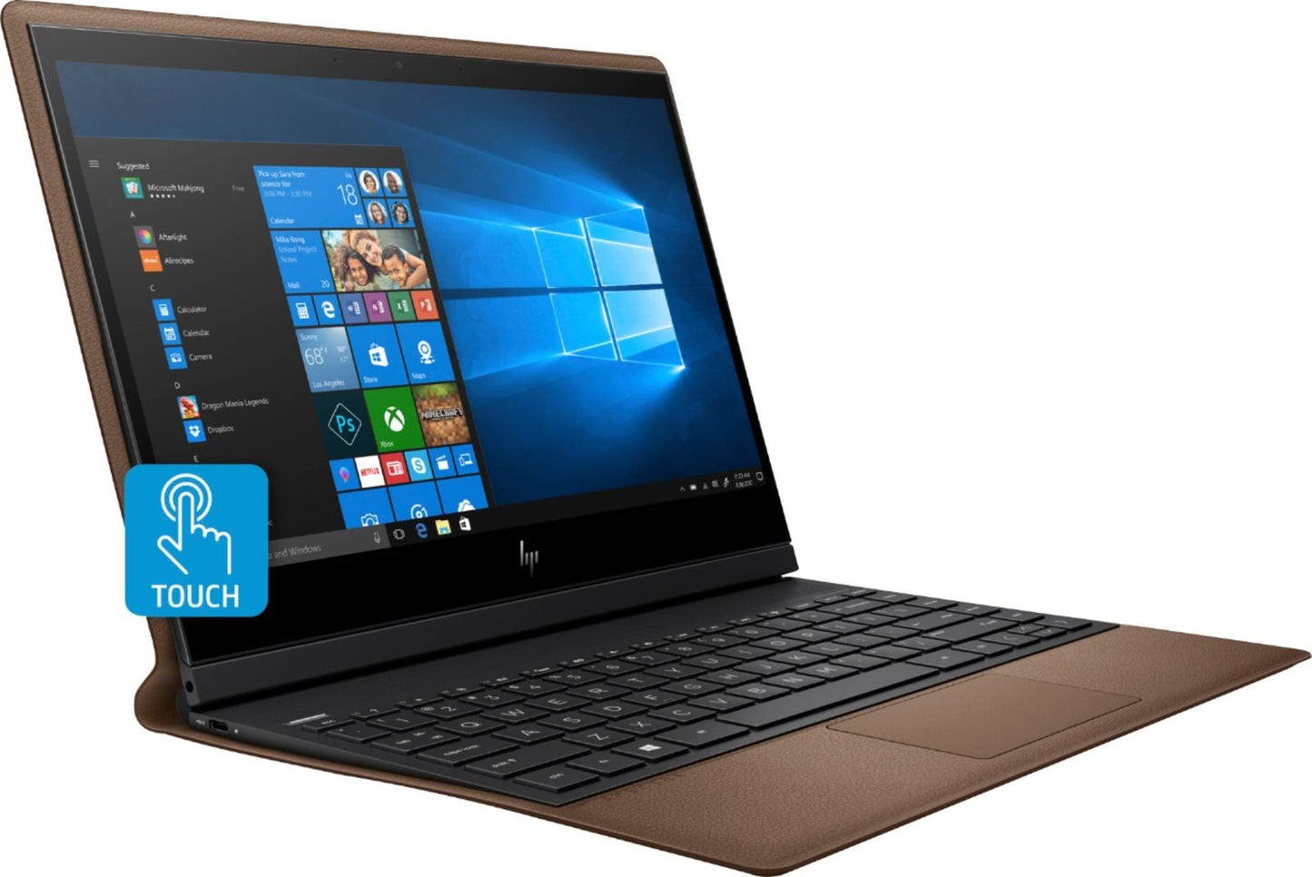 HP - Spectre Folio Leather 2-in-1 13.3" Touch-Screen Laptop - Intel Core i7 -...