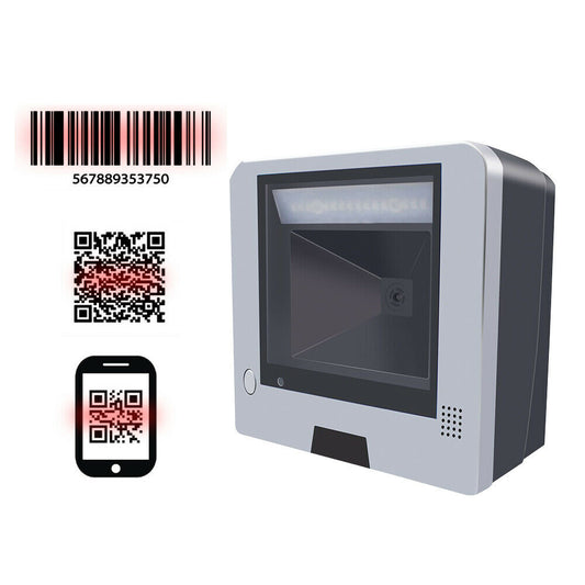 Aibecy Hand-Free Wired Barcode Scanner 1D/2D/QR Omnidirectional Bar Code I2G7
