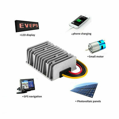 Waterproof DC12V to DC 24V 20A 480W Step Up Power Supply Converter Regulator Kit