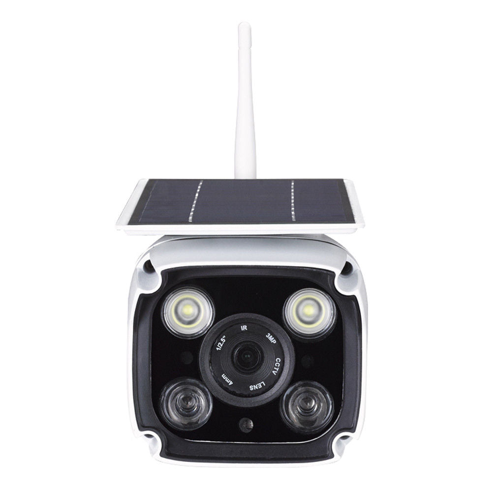 Solar Battery Power IP Camera Camcorder Wireless WiFi HD Outdoor CCTV IR For IOS