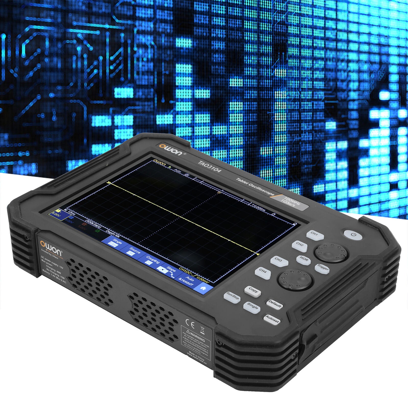 TAO3104 Oscilloscope 4CH LCD TouchScreen Digital Tablet Oscilloscopes Kits