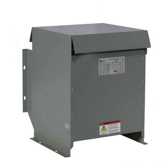 45kVA Dry Type Transformer 240 - 208Y/120 Volt, 3 Phase - New, Free Shipping