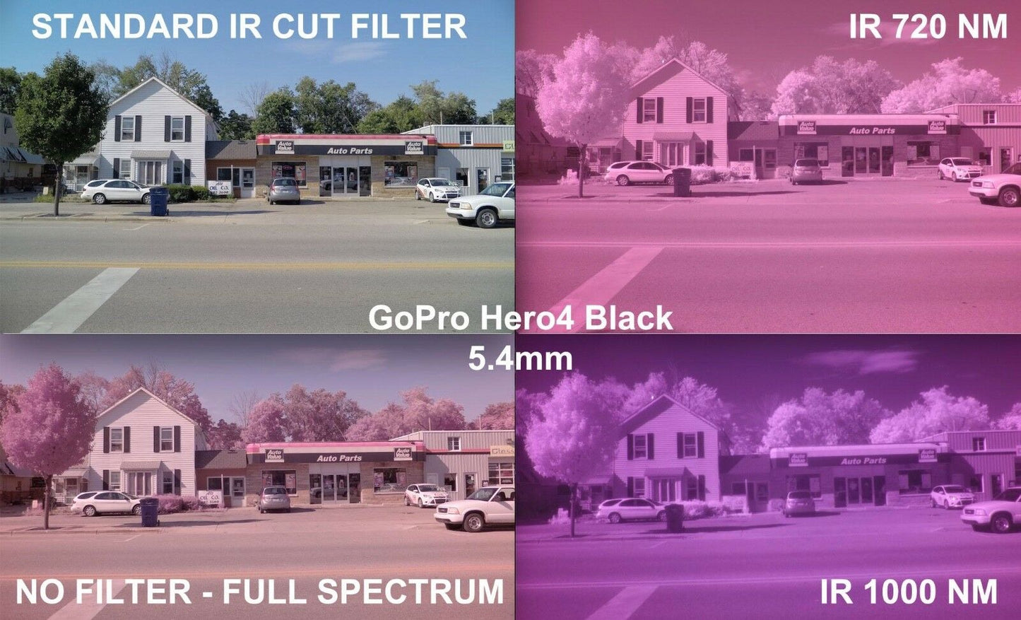 Gopro Hero7 Black Modified IR Full Spectrum Infrared Ghost Hunting 7.2mm Zoom 4K