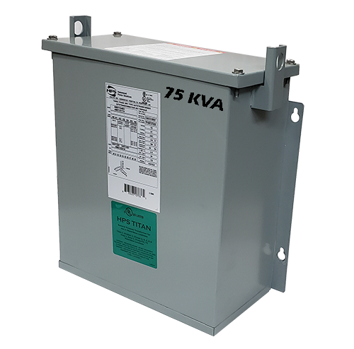 75 kVA 240/208 Volt Primary to 208/240 Volt Secondary 3 Phase Transformador