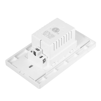 Dual USB Port Wall Socket Charger AC Power Receptacle Outlet Plate Power Adapter