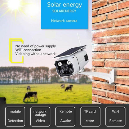 Solar Battery Power IP Camera Camcorder Wireless WiFi HD Outdoor CCTV IR For IOS