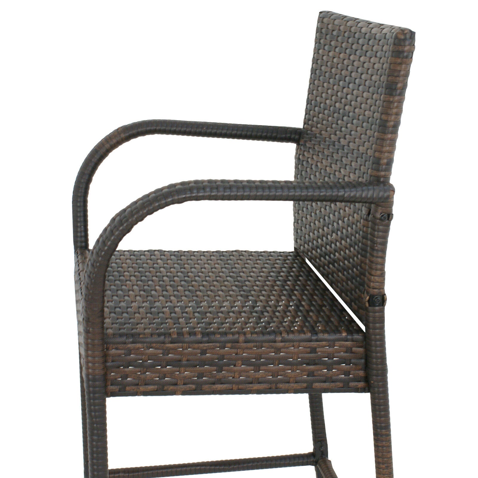 Outdoor Wicker Bar Stool Set of 2 Rattan Bar stools Dining Chair Garden Club